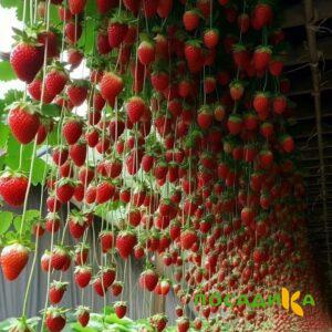 Клубника ампельная Анастасия купить по цене от 370р. в интернет-магазине «Посадика» с доставкой почтой в в Нерехтае и по всей России – [изображение №1].